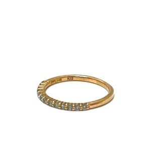 CELINE K10 diamond pinky small Ring K10 Gold